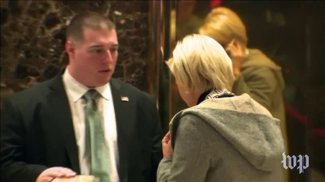 Mika Brzezinski, Corey Lewandowski arrive at Trump Tower