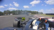 Keane Flips 2016 American Formula 4 New Jersey Race 3