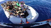 1.400 migrantes rescatados frente a costas de Libia