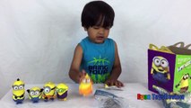 Minions Mcdonalds Happy Meal Toys Minions Movie new Kid playing with toys Ryan ToysReview
