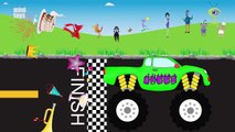 Learn Colours with Trucks - Monster Truck Video for Kids - Monster Trucks for Children