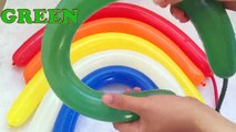 Rainbow Wet Balloons To Learn Colours - Water Balloon Finger Nursery Rhyme Collection