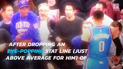 Russell Westbrook is now averaging a triple-double for the season