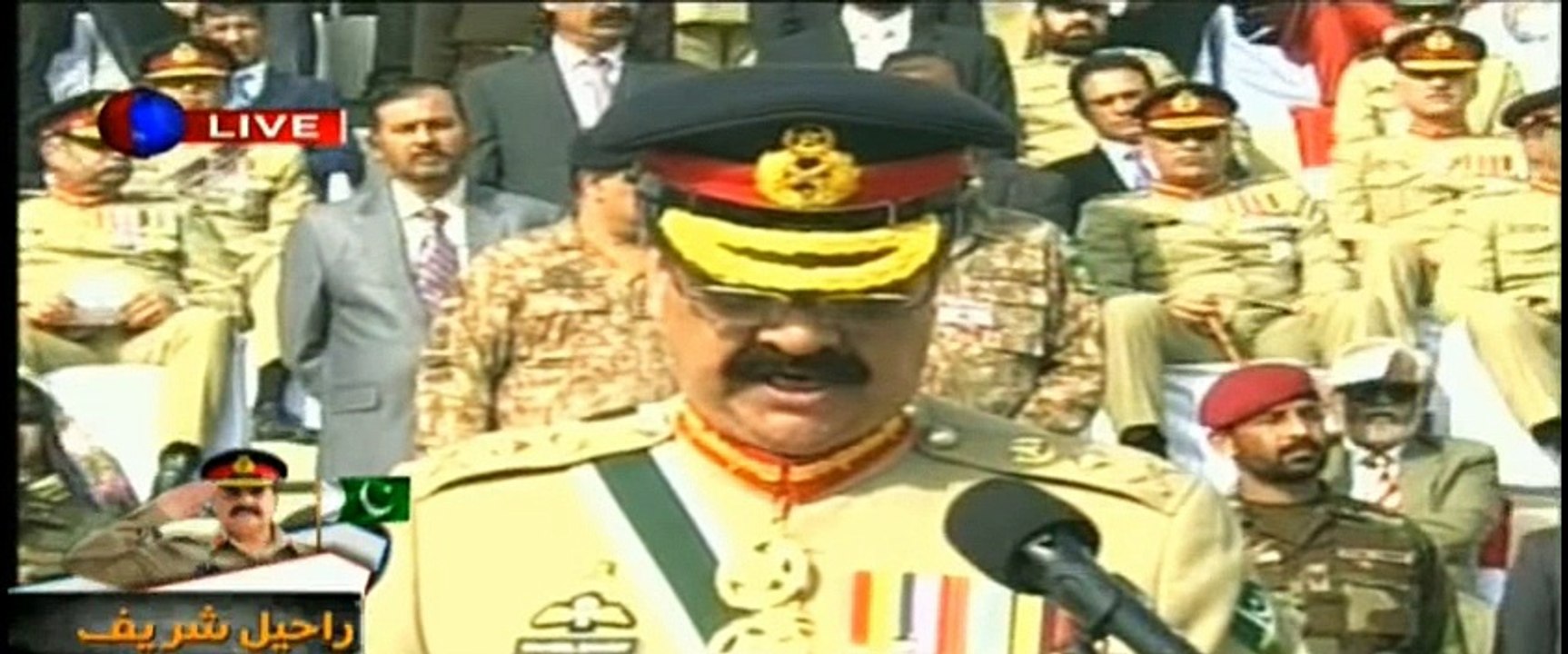 Gen Raheel Sharif addresses change of command ceremony 29-11-2016