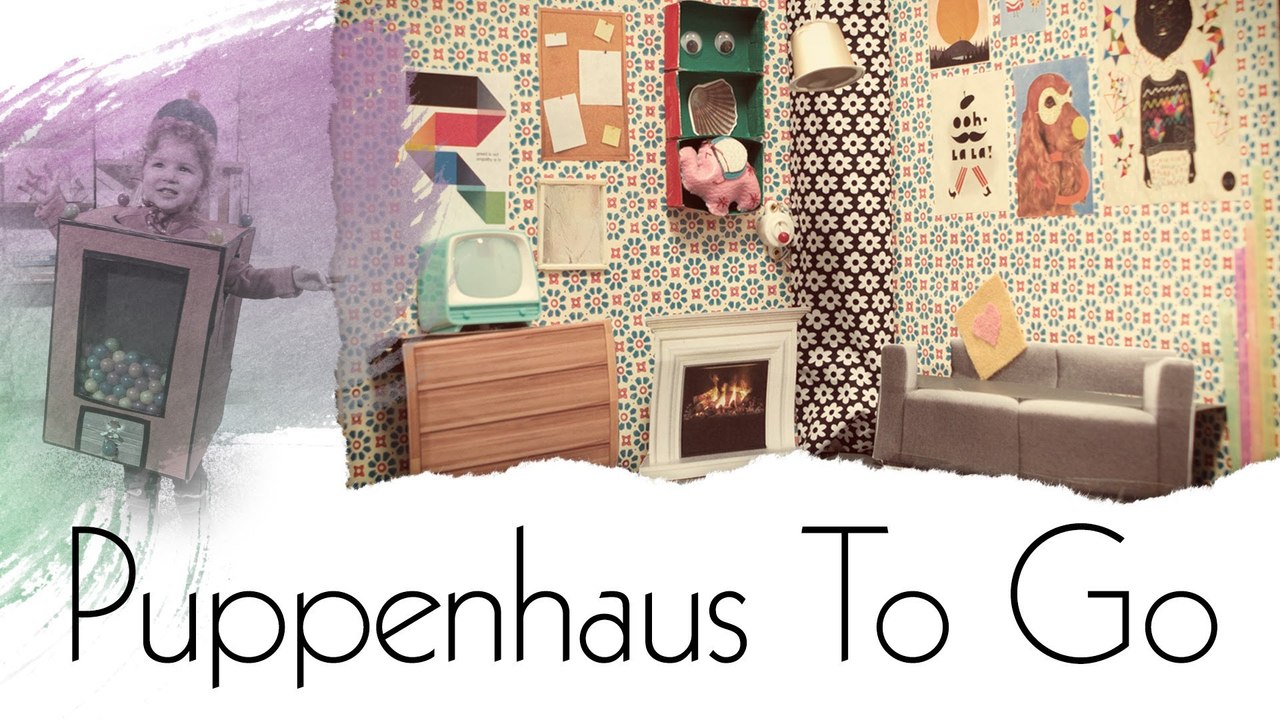 Puppenhaus im Aktenordner - Handmade