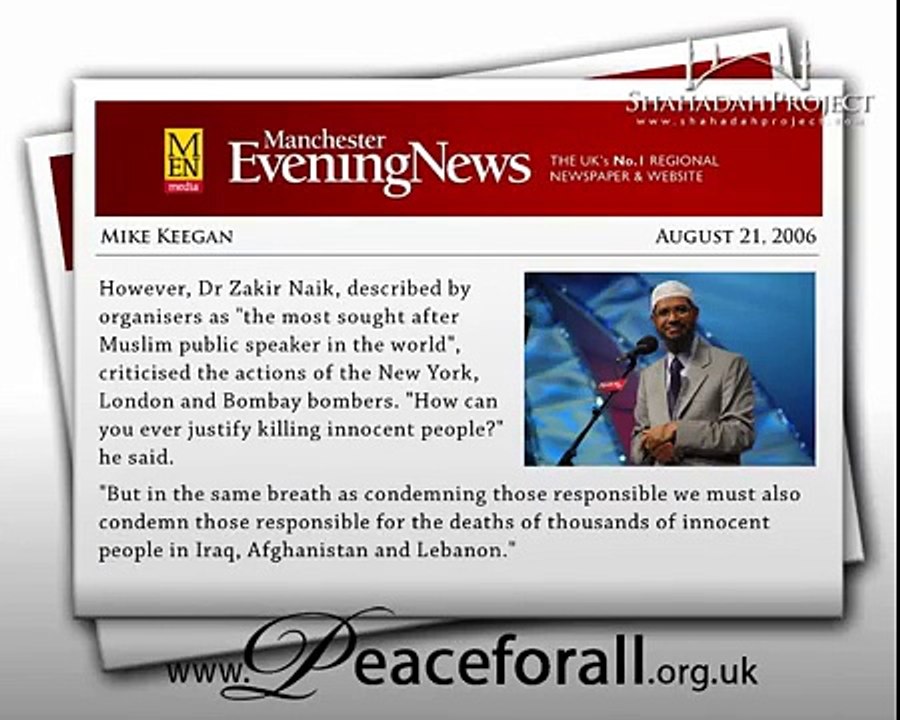 Dr Zakir Naik UK Ban Evidence 3 - British Newspaper praises Dr Zakir Naik!