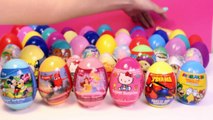 50 SURPRISE EGGS Маша и Медведь Mickey Mouse Spider-Man Peppa Pig Super Mario Disney Play Doh Eggs