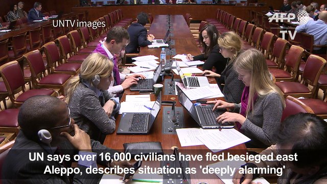 UN says 16,000 flee east Aleppo, situation 'deeply alarming'