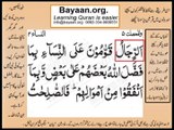 Quran in urdu Surah AL Nissa 004 Ayat 034A Learn Quran translation in Urdu Easy Quran Learning