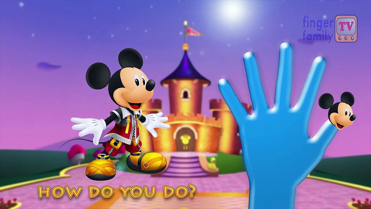 Thomas and Mickey Finger Family Nursery Rhyme