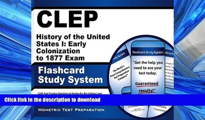 FAVORIT BOOK CLEP History of the United States I: Early Colonization to 1877 Exam Flashcard Study