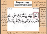 Quran in urdu Surah AL Nissa 004 Ayat 050 Learn Quran translation in Urdu Easy Quran Learning