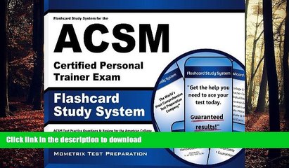 READ THE NEW BOOK Flashcard Study System for the ACSM Certified Personal Trainer Exam: ACSM Test