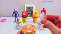 Play Doh Surprise Eggs with Superheroes, Spiderman, Balls, Train and Dinosaurs | Toy Videos