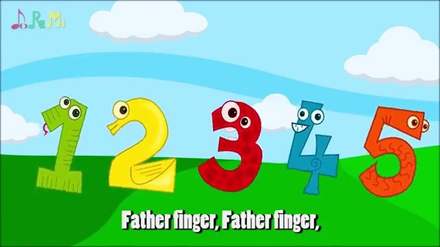 Animal Learning Number Finger Family Nursery Rhymes Counting 1 2 3 4 5 Numbers 1
