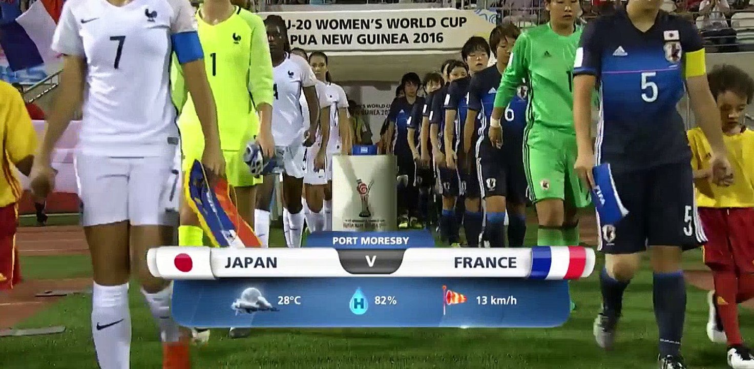 Japon vs France 1-2 - Coupe du Monde Femmes U20 - Play Offs - 29-11-2016