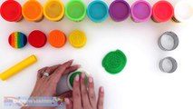 Play Doh Rainbow Oreo Cookies How to Make Play Dough Food * RainbowLearning