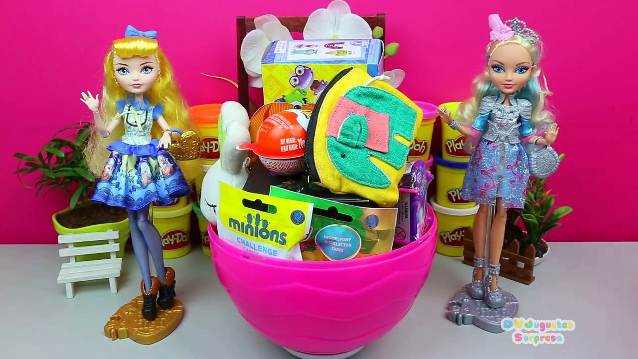 Huevo Sorpresa Gigante de Ever After High de Duchess Swan en Español de Plastilina Play Doh