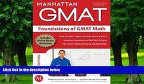 Best Price Foundations of GMAT Math, 5th Edition (Manhattan GMAT Preparation Guide: Foundations of