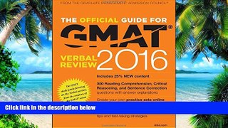 Best Price The Official Guide for GMAT Verbal Review 2016 with Online Question Bank and Exclusive