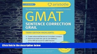 Best Price GMAT Sentence Correction Grail 3rd (third) Edition by Prep, Aristotle published by