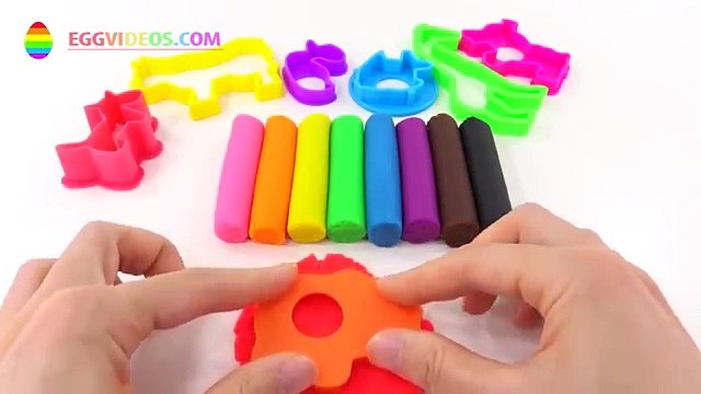 Modelling Clay with Animal Molds Fun and Creative Play-Doh Video for Kids EggVideos.com