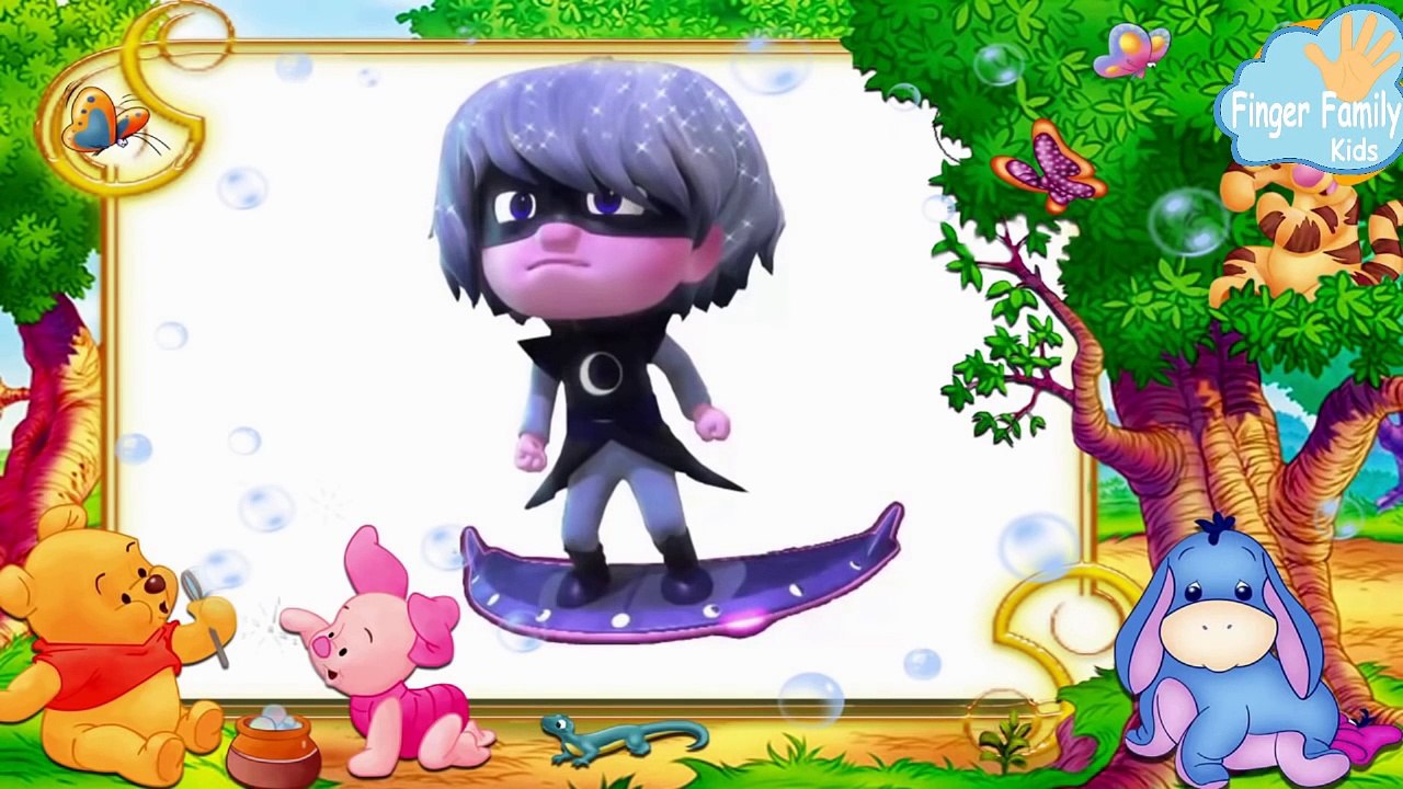 PJ masks Five little monkeys nursery song #peppa pig mummy call doctor Family finger PJ MASKS