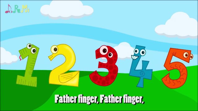 Animal Learning Number Finger Family Nursery Rhymes Counting 1 2 3 4 5 Numbers 1