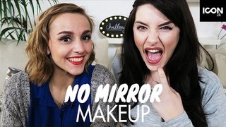 No Mirror Makeup Challenge | Melanie Murphy + Hannah Witton