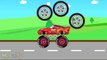 SuperHeroes Monster Trucks For Children - Truck Garage - Video For Kids