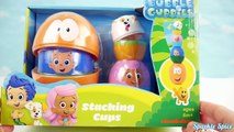 Bubble Guppies Stacking Cups Surprise Eggs PlayDoh Nesting Shopkins Toys Huevos Sorpresa Stop Motion