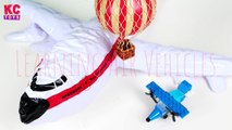 Learn Air Vehicles Names for Kids - Airplanes, Jets, Helicopters Toys - KC Toys