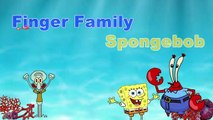 SpongeBob SquarePants Finger Family Song Nursery Rhymes | SpongeBob Songs Cartoon Baby Learning Song