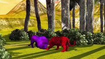 Colours Dinosaurs Movie For Kids 3D Colors Dinosaurs Cartoons For Children Dinosaur Fighting Video