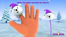 The Finger Family Polar Bear Pop Family Nursery Rhyme | Christmas Finger Family Songs