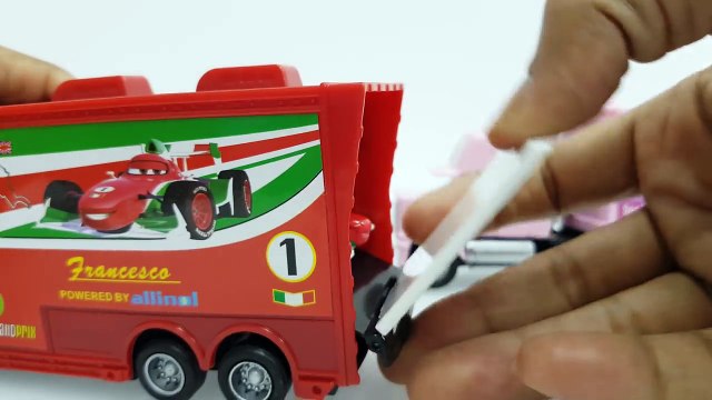 Disney Pixar Mack Truck and Disney Pixar Cars 2 Toys For Children Pink Mack Truck and Car Toys