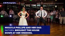 Father, Daughter Surprise Wedding Guests with Epic Dance