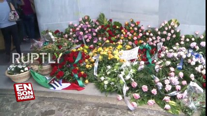 Küba halkı Fidel Castro'yu uğurluyor