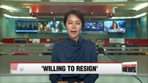 President Park to step down based on agreement reached at Nat'l Assembly