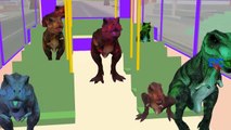 Dinosaurs Cartoons Finger Family Children Nursery Rhymes | Hokey Pokey Dance For Children
