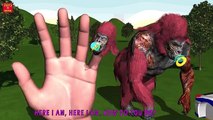 GORILLA VS IRON MAN SUPERHERO BATTLE Finger Family | 1 HOUR | Nursery Rhymes In 3D Animation