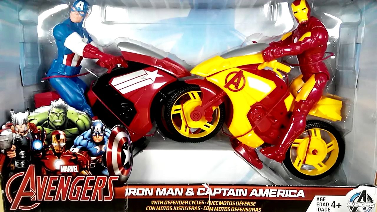 Iron man and Captain america with defender cycle | Titan Hero Series | cars for kids | Unboxing toys