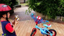Venom Steals Spiderman Bicycle Kids part3
