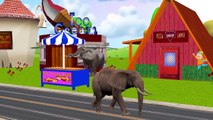Colors Gorilla Vs Colors Elephant Finger Family | Construction Vehicles | Animals Nursery Rhymes