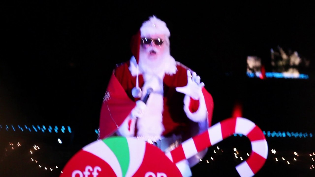 Santa Claus at the Christmas lighting at Elvis Presley's Graceland Nov 17 2016