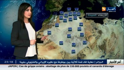 النشرة الجوية  أحوال الطقس لصبيحة وظهيرة يوم الأربعاء 30 نوفمبر 2016