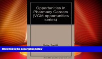 Price Opportunities in Pharmacy Careers (Vgm Career Books Series) Fred B. Gable For Kindle