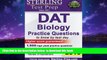 Best Price Sterling Test Prep Sterling DAT Biology Practice Questions: High Yield DAT Biology