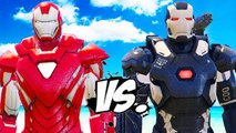 IRON MAN (Silver Centurion) vs WAR MACHINE (Mark III Civil War)