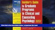 Buy NOW John C. Norcross Insider s Guide to Graduate Programs in Clinical and Counseling